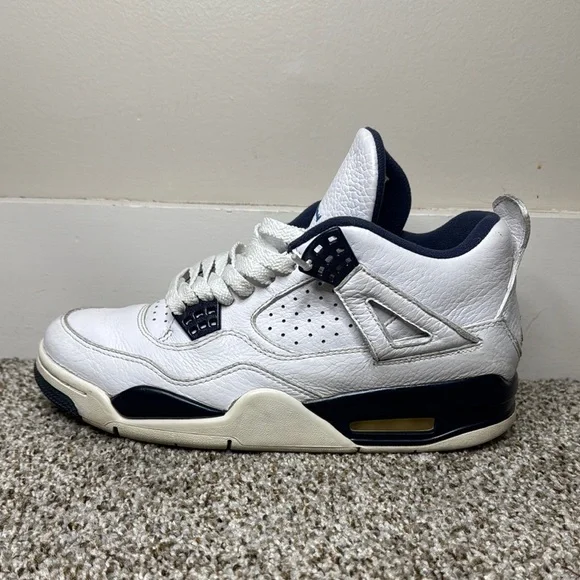 NIKE Men's Jordan 4 Retro Columbia Shoes Size 8 - Picture 4 of 12